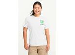 T-Shirt JACK WOLFSKIN "CAREFREE T W", Damen, Gr. M (38/40), plant, starkweiß, Obermaterial: 100% BAUMWOLLE, Shirts T-Shirt