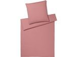 Bettwäsche ELEGANTE "Crisp", rosa (blush), B/L: 135cm x 200cm, 1 Stk., 1 Stk., Washed Cotton, B/L: 80cm x 80cm, 2 Stk., Washed Cotton, Obermaterial: 100% Baumwolle, Bettwäsche, Bettwäsche, angenehmes Hautgefühl