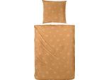 Bettwäsche PRIMERA "Sabrina", orange (orange, weiß), B/L: 155cm x 220cm, 1 Stk., 1 Stk., Renforcé, B/L: 80cm x 80cm, 2 Stk., Renforcé, Obermaterial: 100% Baumwolle, Bettwäsche, Bettwäsche, mit dem Trendsymbol 2021