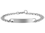 Armband ADELIA´S "Unisex Armband – Panzerarmband aus Edelstahl 19 cm", silber, Armbänder, Damen, 19cm, Edelstahl, Armband, Eine schöne Geschenkidee für jeden Anlass