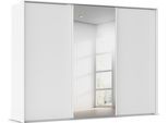 Kleiderschrank RAUCH "Schwebetürenschrank Schrank Garderobe Ankleide Schlafzimmer TARO", alpinweiß, griffleisten alpinweiß, B:309cm H:226cm T:70cm, Holzwerkstoff, Schränke, Kleiderschrank, 4 Breiten, optional Passepartout mit/ohne Beleuchtung MADE IN GERMANY