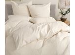 Wendebettwäsche OTTO HOME "Sari3", beige, B/L: 135cm x 200cm, 1 Stk., 1 Stk., Renforcé, B/L: 80cm x 80cm, 2 Stk., Renforcé, Obermaterial: 100% Baumwolle. Obermaterial 2: 100% Baumwolle, Bettwäsche, Wendebettwäsche, NEUHEIT: aus 100% Baumwolle in weichem Musselin, Rückseite Renforcé