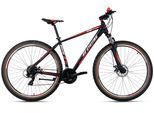 Mountainbike KS CYCLING "Hardtail 29'' Morzine schwarz-rot 21 Gänge" Gr. 48, schwarz, rot, schwarz, Fahrräder, Herren, 48cm, 29 Zoll (73,66cm) hinten: 29 Zoll (73,66cm)
