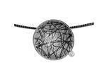 Kette mit Anhänger OSTSEE-SCHMUCK "- Gleiter Runo 24 mm-Sarah Vicenza - Silber 925/000 - Zirkonia" Gr. 45, silber (silber 925, silberfarben, weiß), Schmuck_Sets, Damen, 45, Silber 925 (Sterlingsilber)