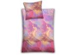 Bettwäsche KLEINE WOLKE "Solero", bunt, B/L: 155cm x 220cm, 1 Stk., 1 Stk., Mako-Satin, B/L: 80cm x 80cm, 2 Stk., Mako-Satin, Obermaterial: 100% Baumwolle, Bettwäsche, Bettwäsche, mit Aquarall-Print