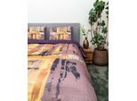 Bettwäsche KAYORI "Shima", lila (mauve), B/L: 155cm x 220cm, 1 Stk., 1 Stk., Mako-Satin, B/L: 80cm x 80cm, 2 Stk., Mako-Satin, Obermaterial: 100% Baumwolle, Bettwäsche, Bettwäsche, Hergestellt aus GOTS-zertifizierter Bio-Baumwolle