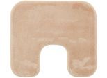 Badematte GÖZZE "Rio Premium", beige (sand), H:18mm, Polyester, Badematten, Badematte, Badteppich, Uni Farben, waschbar, rechteckig & rund erhältlich