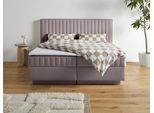 Boxbett HOMSY BY ANA JOHNSON "Moonio inkl. Bettkasten", grau, B:227cm L:214cm, Komplettbetten, erhältlich in verschiedenen Breiten und Härtegraden