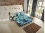 Wendebettwäsche HIP "Isara", bunt (multi, blau), B/L: 155cm x 220cm, 1 Stk., 1 Stk., Satin, B/L: 80cm x 80cm, 2 Stk., Satin, Obermaterial: 100% Baumwolle, Bettwäsche, Wendebettwäsche, Mako-Satin, 135x200, Reißverschluss, Wendeoptik, Mandala, Elefant Blau
