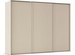 Kleiderschrank RAUCH "Schwebetürenschrank Schrank Garderobe Ankleide Schlafzimmer TARO", champagner, griffleisten champagner, B:309cm H:226cm T:70cm, Holzwerkstoff, Schränke, Kleiderschrank, 4 Breiten, optional Passepartout mit/ohne Beleuchtung MADE IN GERMANY