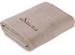 Saunatuch MÖVE FOR FROTTANA "Pearl", weiß (cashmere), B:80cm L:200cm, Walkfrottier, Baumwolle, Handtücher, mit Perloptik, 80x200 cm