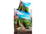 Bettwäsche KINZLER "Trentino", bunt, B/L: 135cm x 200cm, 1 Stk., 1 Stk., Renforcé, B/L: 80cm x 80cm, 2 Stk., Renforcé, Obermaterial: 100% Baumwolle, Bettwäsche, Bettwäsche, aus Baumwoll-Renforcé
