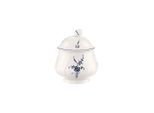 Zuckerstreuer VILLEROY & BOCH "Zuckerdose Vieux Luxembourg 270 ml weiß-blau", bunt (weiß, blau), B:9,5cm H:11,6cm Ø:9,5cm, Zuckerstreuer, Spülmaschinengeeignet, Mikrowellengeeignet