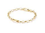 Charm-Armband THOMAS SABO "Charm Club Connect: mit einem Connect Link" Gr. 17, gold (gelbgoldfarben), Armbänder, Damen, 17, Silber 925 (recycelt), Charm-Armband