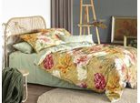 Wendebettwäsche IRISETTE "Magic 8856", gold (goldfarben), B/L: 155cm x 220cm, 1 Stk., 1 Stk., Mako-Satin, B/L: 80cm x 80cm, 2 Stk., Mako-Satin, Obermaterial: 100% Baumwolle, Bettwäsche, Wendebettwäsche, edler Digitaldruck