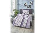 Bettwäsche BIBERNA "Konstantin", lila (flieder), B/L: 135cm x 200cm, 1 Stk., 1 Stk., Mako-Satin, B/L: 80cm x 80cm, 2 Stk., Mako-Satin, Obermaterial: 100% Baumwolle, Bettwäsche, Bettwäsche, Mako-Baumwoll Satin Qualität aus 100% Baumwolle