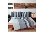 Bettwäsche JANINE "DAVOS 6456", silber (silberfarben), B/L: 155cm x 220cm, 1 Stk., 1 Stk., Mako-Satin, B/L: 80cm x 80cm, 2 Stk., Mako-Satin, Obermaterial: 100% Baumwolle, Bettwäsche, Bettwäsche, elegante Bettwäsche aus Baumwolle, in verschiedenen Qualitäten