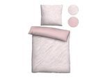 Wendebettwäsche BIBERNA "0474495", rosa (rose), B/L: 155cm x 220cm, 1 Stk., 1 Stk., Lyocell, B/L: 80cm x 80cm, 2 Stk., Lyocell, Obermaterial: 100% Lyocell (TENCEL™), Bettwäsche, Wendebettwäsche, natürlicher Rohstoff, schnelltrocknend, angenehm weich, atmungsaktiv