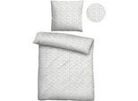 Bettwäsche "Haylie", weiß, B/L: 135cm x 200cm, 1 Stk., 1 Stk., Renforcé, B/L: 80cm x 80cm, 2 Stk., Renforcé, Obermaterial: 100% Baumwolle, CASTELL - MARKENBETTWÄSCHE, Bettwäsche, Bettwäsche, hautsympathisch, 100% Baumwolle, Reißverschluss, ganzjährig nutzbar