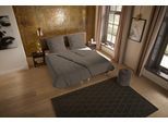 Bettwäsche "Pure uni", grau (taupe), B/L: 135cm x 200cm, 1 Stk., 1 Stk., Microfaser, B/L: 80cm x 80cm, 2 Stk., Microfaser, Obermaterial: 100% Polyester, PURE LUXURY COLLECTION, Bettwäsche, Bettwäsche, Mikrofaser, Pflegeleicht, Weich, unifarben, Reißverschluss