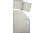 Bettwäsche ADAM "Argentinian Criolla light", silber (silberfarben), B/L: 135cm x 220cm, 1 Stk., 1 Stk., Renforcé, B/L: 80cm x 80cm, 2 Stk., Renforcé, Obermaterial: 100% Baumwolle, Bettwäsche, Bettwäsche, aus 100 % Bio-Baumwolle, 2 teilig - Bettwäsche Set