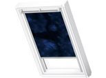 Verdunklungsrollo VELUX "DKL 4653S", kids universum, alufarben, PK08, stufenlos positionierbar, Polyester, Rollos, Verdunklungsrollo, alufarbene Führungsschienen & Griffleiste