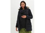 bonprix 3-in-1 warm wattierte Umstands- und Tragejacke, schwarz, Gr.34, Wattierte Schwangerschaftsjacke für die Schwangerschaft und danach