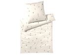 Bettwäsche ELEGANTE "Mono Ski", graphit, B/L: 135cm x 200cm, 1 Stk., 1 Stk., Mako-Satin, B/L: 80cm x 80cm, 2 Stk., Mako-Satin, Obermaterial: 100% Baumwolle, Bettwäsche, Bettwäsche, angenehmes Hautgefühl