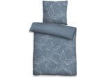 Bettwäsche BIBERNA "Alexander in Gr. 135x200 oder 155x220 cm", blau, B/L: 155cm x 220cm, 1 Stk., 1 Stk., Flanell, B/L: 80cm x 80cm, 2 Stk., Flanell, Obermaterial: 100% Baumwolle, Bettwäsche, Bettwäsche, Flanell kuschelig warm im Winter, Bettwäsche mit Sternen, Weihnachten