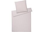 Bettwäsche ELEGANTE "Classico", beige (puder), B/L: 155cm x 220cm, 1 Stk., 1 Stk., Perkal, B/L: 80cm x 80cm, 2 Stk., Perkal, Obermaterial: 100% Baumwolle, Bettwäsche, Bettwäsche, angenehmes Hautgefühl