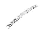 Armband ADELIA´S "Damen Armband – Panzerarmband aus Edelstahl 21 cm", silber, Armbänder, Damen, 21cm, Edelstahl, Armband, Zum Verschenken an Menschen, die Ihnen am Herzen liegen