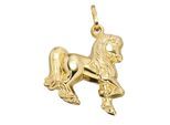Kettenanhänger JOBO "Anhänger Kinderanhänger Pferd 18 mm", gelbgold 333, Schmuckanhänger, Mädchen, Gelbgold 333, Kettenanhänger, 333 Gold