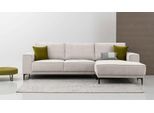 Ecksofa OTTO HOME "Polsterecke Oland, Struktur, Flachgewebe, Luxus-Microfaser, Boucle", braun (latte), B:280cm H:85cm T:152cm, 100% Polyester, Sofas, Ecksofa, L-Form, 280 cm, Wellenunterfederung, Skandi-Design, Metallfüße