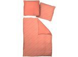 Bettwäsche ADAM "Argentinian Criolla light", orange, B/L: 135cm x 200cm, 1 Stk., 1 Stk., Renforcé, B/L: 80cm x 80cm, 2 Stk., Renforcé, Obermaterial: 100% Baumwolle, Bettwäsche, Bettwäsche, aus 100 % Bio-Baumwolle, 2 teilig - Bettwäsche Set