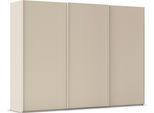 Kleiderschrank RAUCH "Schwebetürenschrank Schrank Garderobe Ankleide Schlafzimmer TARO", champagner, griffleisten champagner, B:301cm H:223cm T:69cm, Holzwerkstoff, Schränke, Kleiderschrank, 4 Breiten, optional Passepartout mit/ohne Beleuchtung MADE IN GERMANY