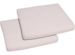 Hockerauflage GO-DE, beige (natur), B:50cm H:7cm T:50cm, Polypropylen, Polsterauflagen, Uni Bouclé natur - Maße BxLxH ca.: 50 cm x 50 cm x 7 cm