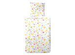 Bettwäsche PRIMERA "Renforce-Bettwäsche Vingt-Clinq Papillon", gelb, B/L: 155cm x 220cm, 1 Stk., 1 Stk., Renforcé, B/L: 80cm x 80cm, 2 Stk., Renforcé, Obermaterial: 100% Baumwolle, Bettwäsche, Bettwäsche, mit süßen Schmetterlingen