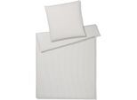 Bettwäsche ELEGANTE "Classico", grau (clay), B/L: 135cm x 200cm, 1 Stk., 1 Stk., Perkal, B/L: 80cm x 80cm, 2 Stk., Perkal, Obermaterial: 100% Baumwolle, Bettwäsche, Bettwäsche, angenehmes Hautgefühl