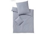 Bettwäsche ELEGANTE "Classico", blau (marine), B/L: 155cm x 220cm, 1 Stk., 1 Stk., Perkal, B/L: 80cm x 80cm, 2 Stk., Perkal, Obermaterial: 100% Baumwolle, Bettwäsche, Bettwäsche, angenehmes Hautgefühl