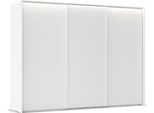 Kleiderschrank RAUCH "Schwebetürenschrank Schrank Garderobe Ankleide Schlafzimmer TARO", alpinweiß, griffleisten alpinweiß, B:309cm H:226cm T:70cm, Holzwerkstoff, Schränke, Kleiderschrank, 4 Breiten, optional Passepartout mit/ohne Beleuchtung MADE IN GERMANY