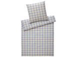 Bettwäsche ELEGANTE "Gudhjem", grün (kiwi), B/L: 135cm x 200cm, 1 Stk., 1 Stk., Seersucker, B/L: 80cm x 80cm, 2 Stk., Seersucker, Obermaterial: 100% Baumwolle, Bettwäsche, Bettwäsche, angenehmes Hautgefühl