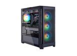 COUGAR Gaming-PC "DUOFACE PRO BK 7952 AMD Ryzen 7 9700X 32GB DDR5 1TB SSD RX 9070 XT", bunt (schwarz), Microsoft Windows 11 Home (64 Bit), 32 GB RAM 1.000 GB SSD, Desktop-PCs, Windows 11, DDR5 RAM, Wasserkühlung, Gaming-PC