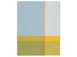 Plaid BIEDERLACK "Plaid Summer", great blau, B:130cm L:170cm, Baumwolle, Polyacryl, Wohndecken, Plaid, sommerliches Plaid mit Fransen