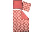 Bettwäsche ADAM "Maroccan Shiraz light", rot, B/L: 135cm x 220cm, 1 Stk., 1 Stk., Renforcé, B/L: 80cm x 80cm, 2 Stk., Renforcé, Obermaterial: 100% Baumwolle, Bettwäsche, Bettwäsche, aus 100 % Bio-Baumwolle, 2 teilig - Bettwäsche Set
