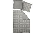 Bettwäsche ADAM "Romantic Puligny light", grau, B/L: 155cm x 200cm, 1 Stk., 1 Stk., Renforcé, B/L: 80cm x 80cm, 2 Stk., Renforcé, Obermaterial: 100% Baumwolle, Bettwäsche, Bettwäsche, aus 100 % Bio-Baumwolle, 2 teilig - Bettwäsche Set