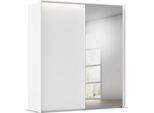 Kleiderschrank RAUCH "Schwebetürenschrank Schrank Garderobe Ankleide Schlafzimmer TARO", weiß (alpinweiß, griffleisten alpinweiß), B:209cm H:226cm T:70cm, Holzwerkstoff, Schränke, Kleiderschrank, 4 Breiten, optional Passepartout mit/ohne Beleuchtung MADE IN GERMANY