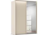 Kleiderschrank RAUCH "Schwebetürenschrank Schrank Garderobe Ankleide Schlafzimmer TARO", champagner, griffleisten champagner, B:170cm H:226cm T:70cm, Holzwerkstoff, Schränke, Kleiderschrank, 4 Breiten, optional Passepartout mit/ohne Beleuchtung MADE IN GERMANY