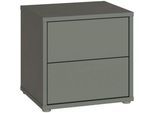Nachtkommode FORTE "Alice Springs", grau (salbei), B:49,8cm H:47,9cm T:41,5cm, Holzwerkstoff, Sideboards, Nachtkommode, Schubkästen mit Vollauszug, Push to Open