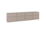Mid.you Lowboard Bern, Beige, Holzwerkstoff, 4 Schublade(n) Schubladen, 225x52.5x40 cm, Fsc, stehend, Wohnzimmer, Wohnwände, Lowboards, Lowboards stehend