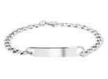 Armband ADELIA´S "Damen Armband – Panzerarmband aus Edelstahl 18 cm", silber, Armbänder, Damen, 18cm, Edelstahl, Armband, Perfekt als Geschenk zum Valentinstag
